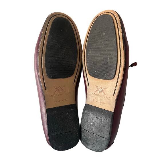 Anthony Veer Franklin handmade leather loafer shoes Size:8D